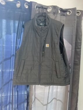 Carhartt Dark Gray Quilted Rain Defender Vest